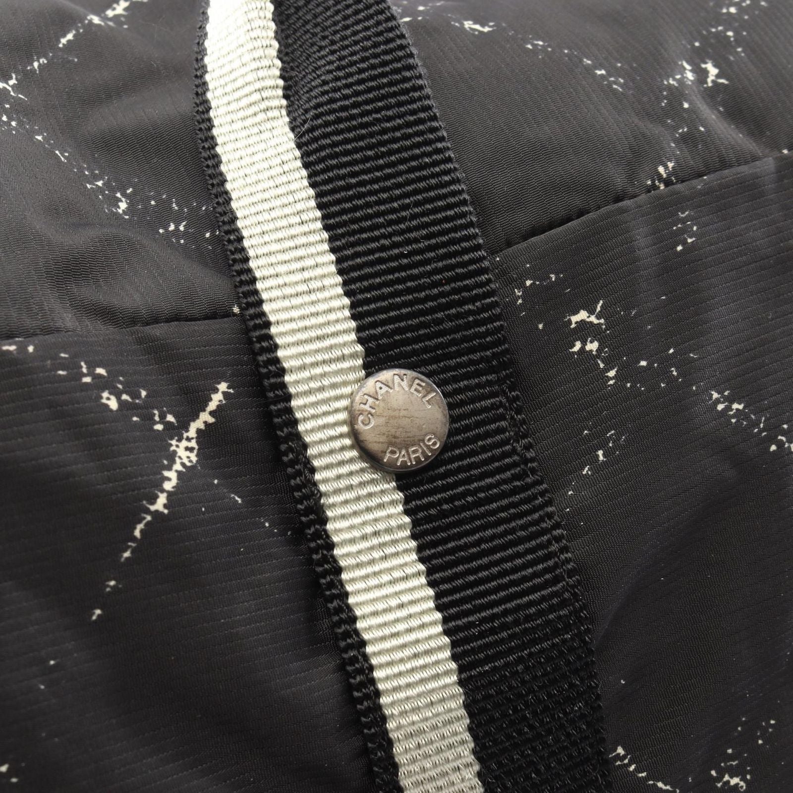 Chanel Boston Bag Vintage Travel Line Black Nylon — view 6