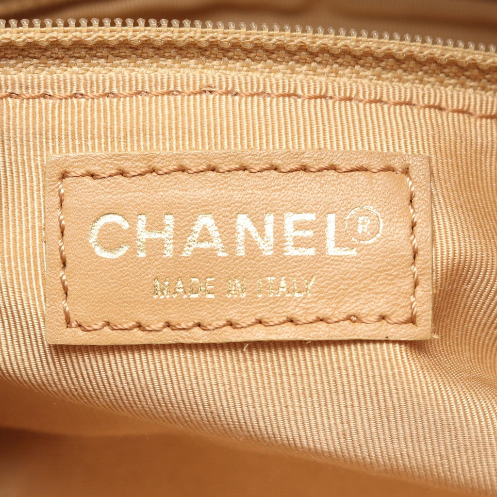 Chanel Shoulder Bag Choco Bar Rose Gold Leather — view 4