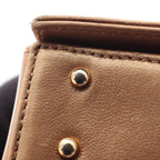 Chanel Shoulder Bag Choco Bar Rose Gold Leather — view 7