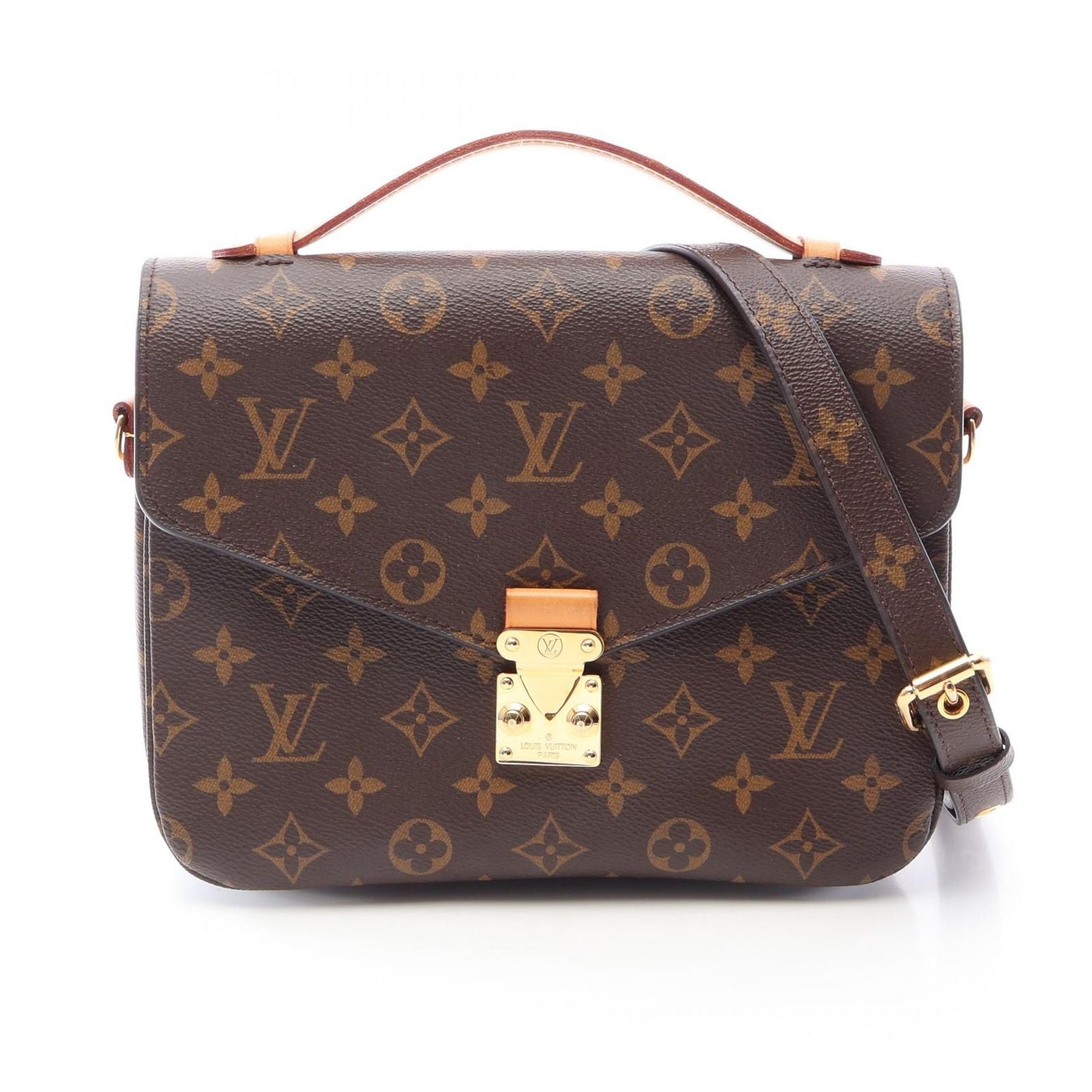 Louis Vuitton Handbag Pochette Metis MM 2-Way Canvas Leather
