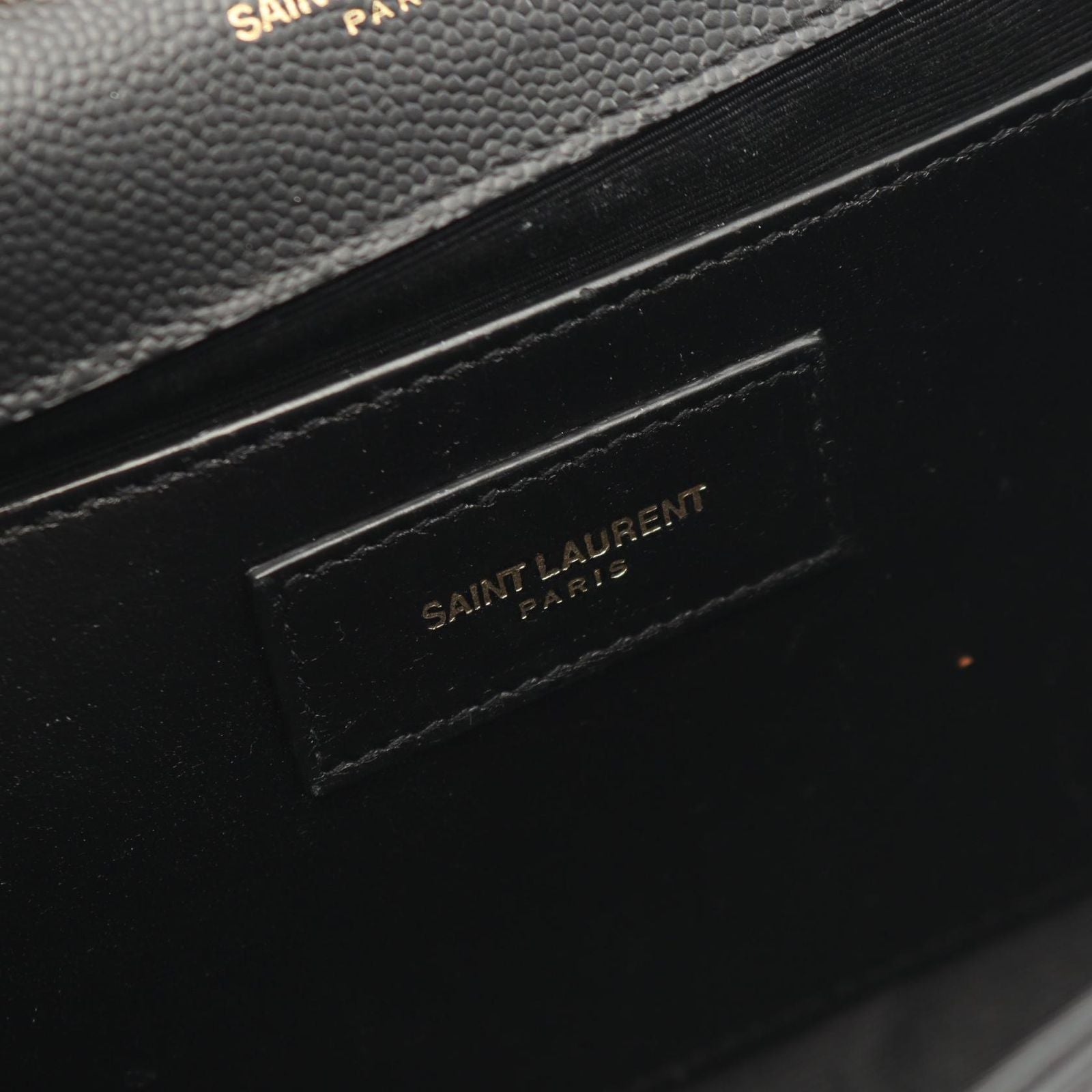Saint Laurent Paris Shoulder Bag Kate Black Leather — view 4