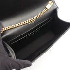 Saint Laurent Paris Shoulder Bag Kate Black Leather — view 3