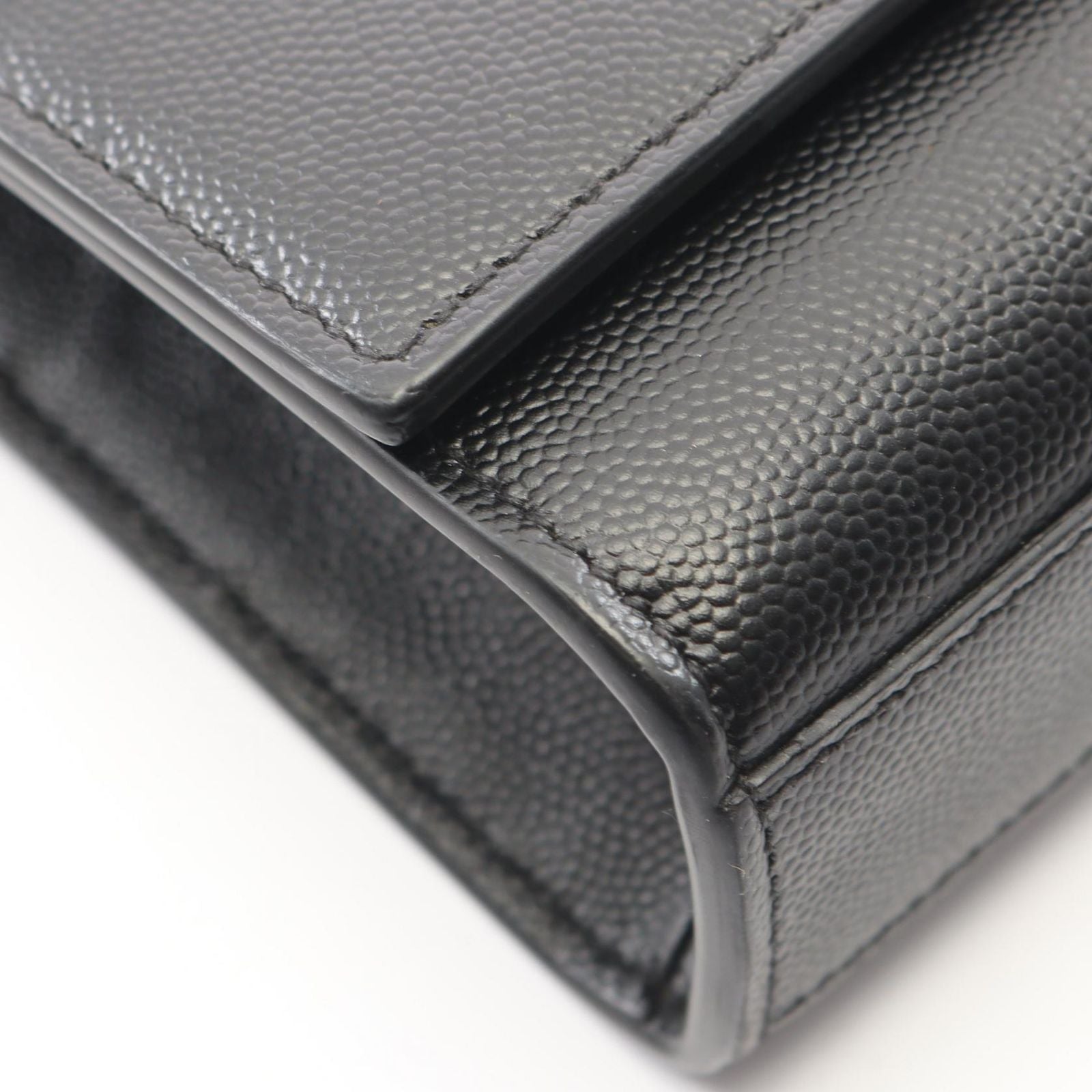 Saint Laurent Paris Shoulder Bag Kate Black Leather — view 6