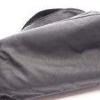 Prada Backpack Triangle Plate Black Nylon Logo Back — view 7