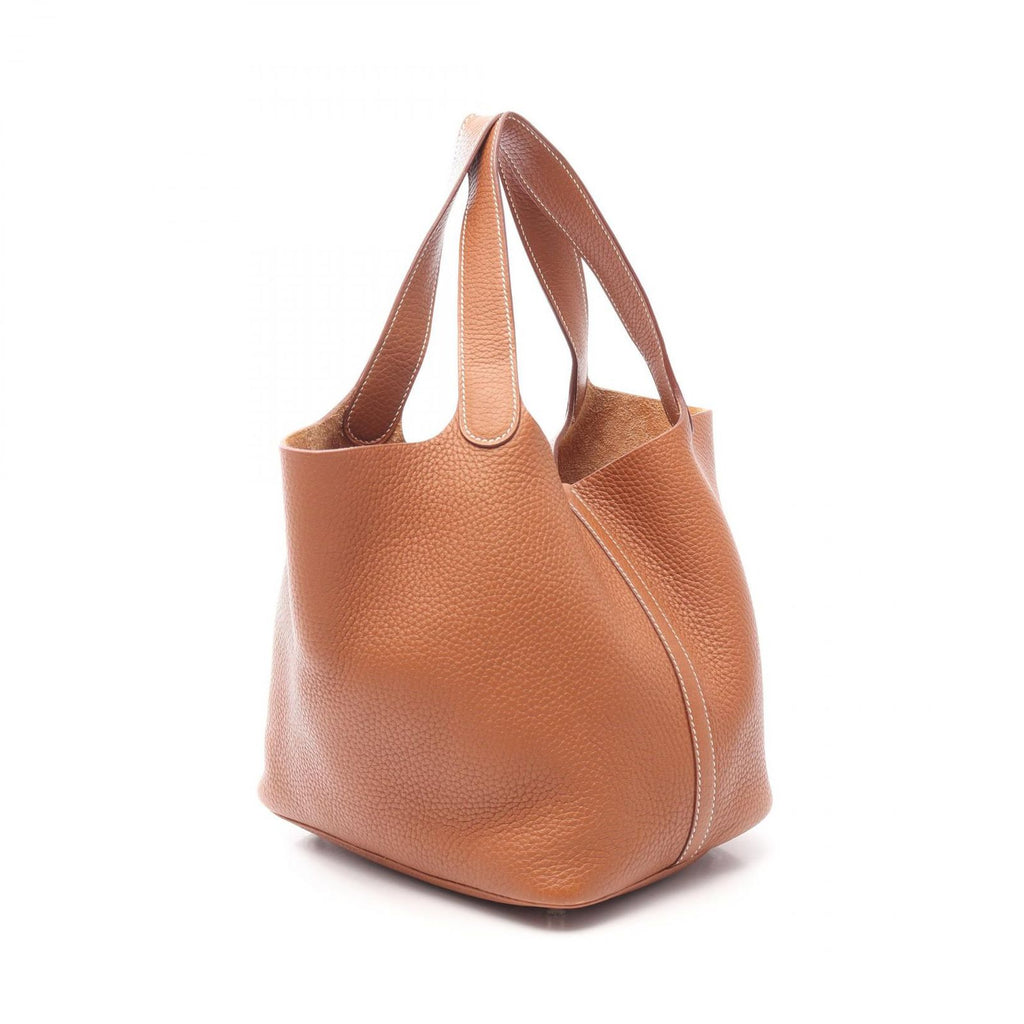 Hermes Handbag Picotin Lock MM Gold Leather — view 2