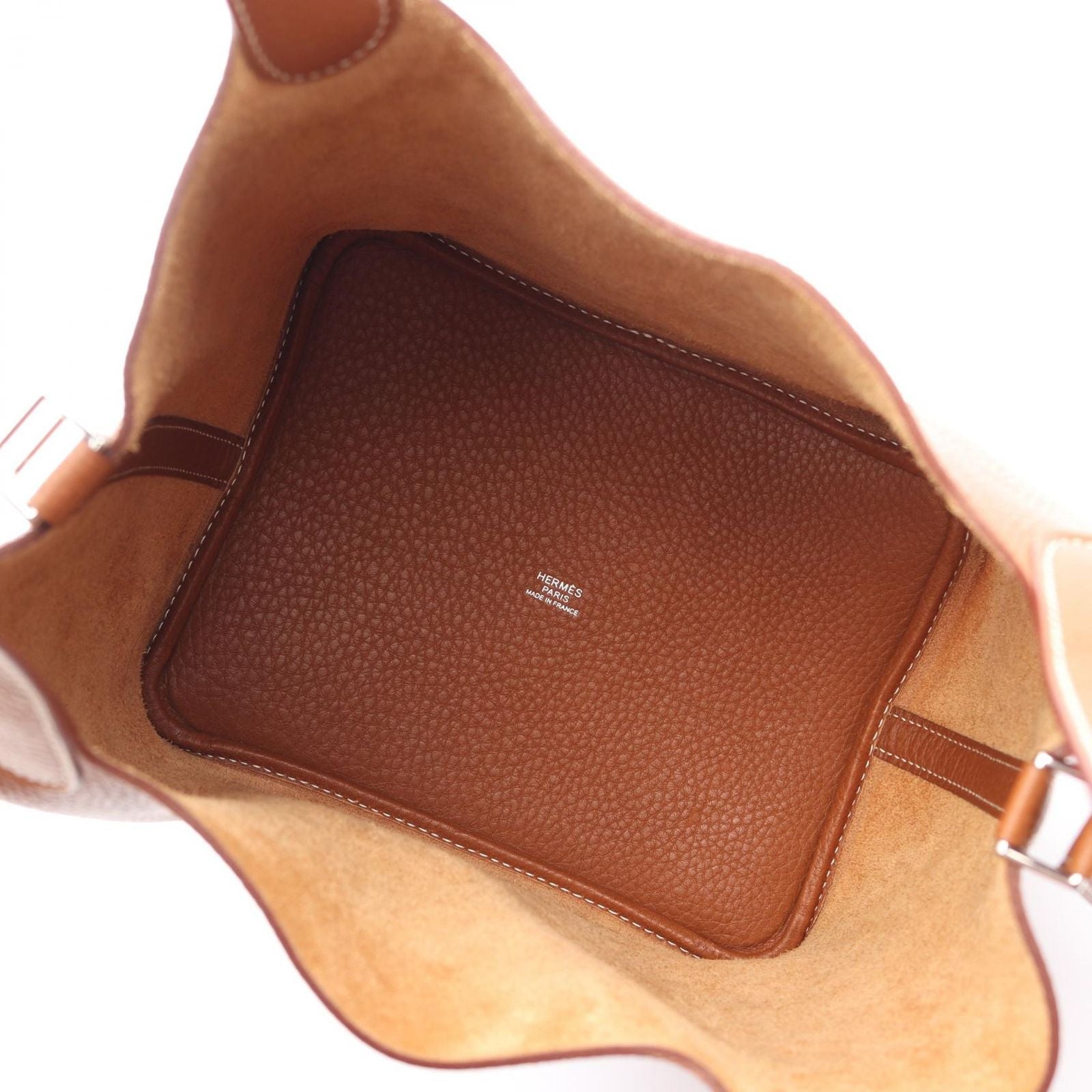Hermes Handbag Picotin Lock MM Gold Leather — view 3