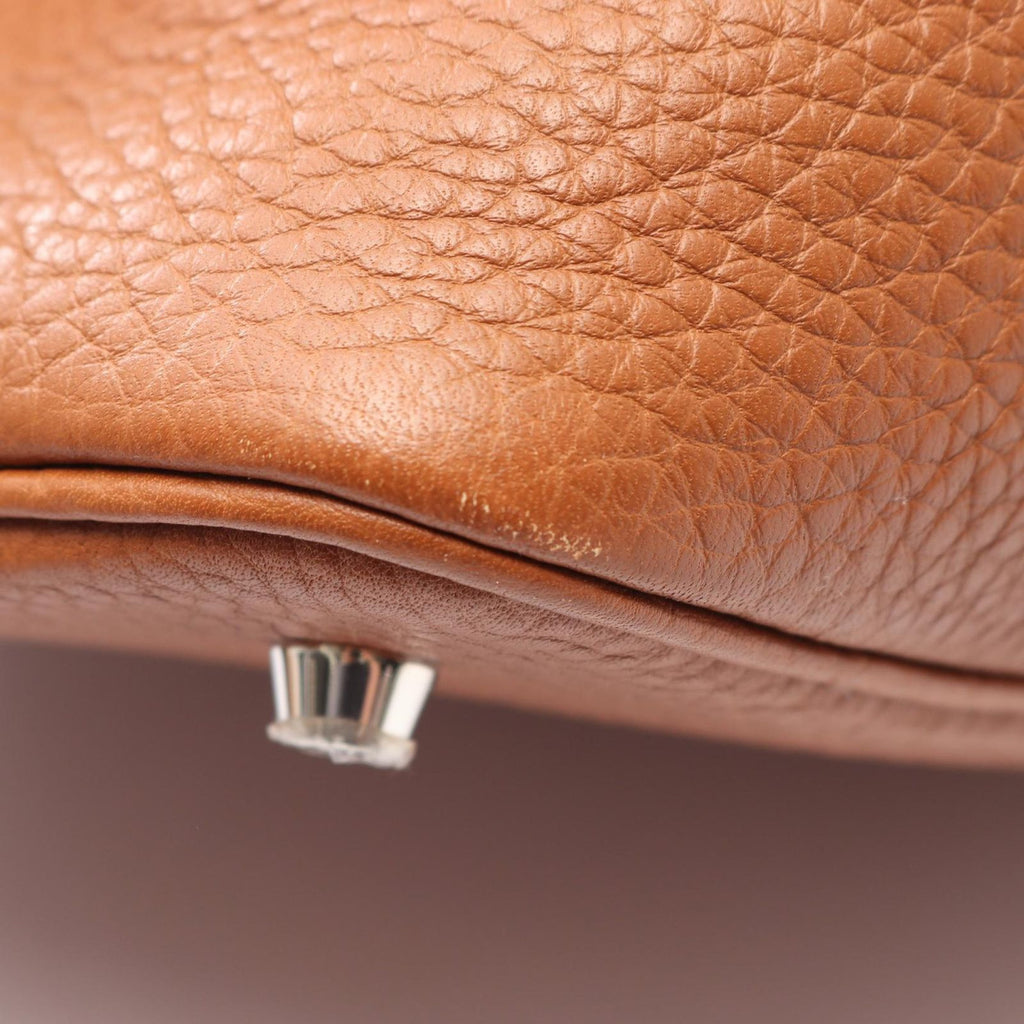 Hermes Handbag Picotin Lock MM Gold Leather — view 6
