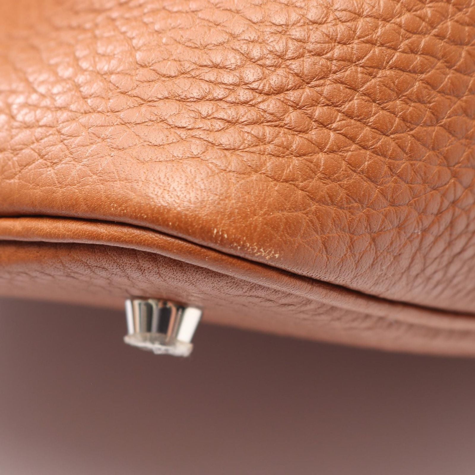 Hermes Handbag Picotin Lock MM Gold Leather — view 6