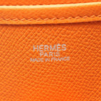Hermes Shoulder Bag Evelyne 2 PM Orange Leather — view 4