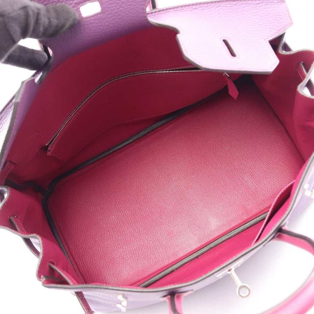 Hermes Handbag Birkin 35 Personal Order Anemone Tosca Leather — view 3