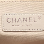 Chanel Shoulder Bag Deca Quilted Single Flap Light Beige Caviar Leather Chain — view 4
