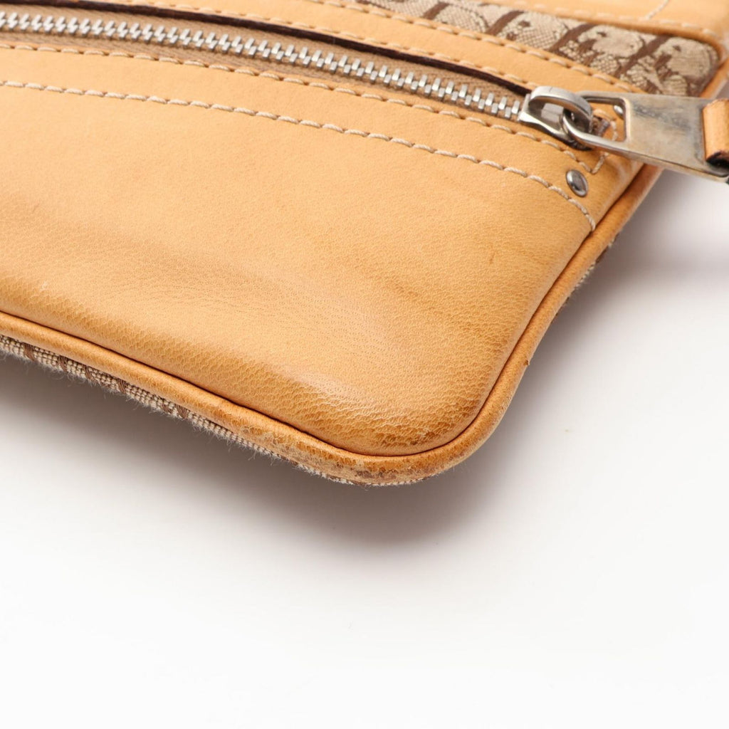 Dior Shoulder Bag Street Chic Trotter Beige Canvas Leather — view 8