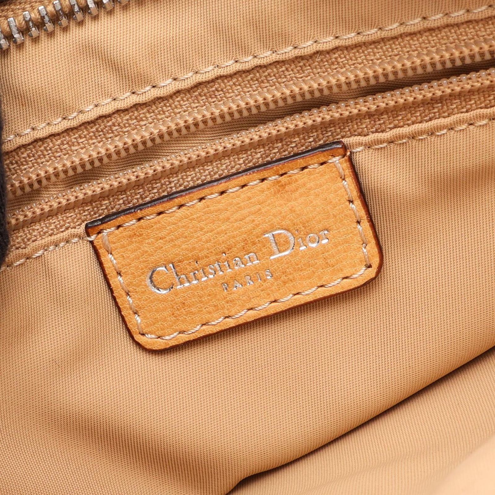 Dior Shoulder Bag Street Chic Trotter Beige Canvas Leather — view 4
