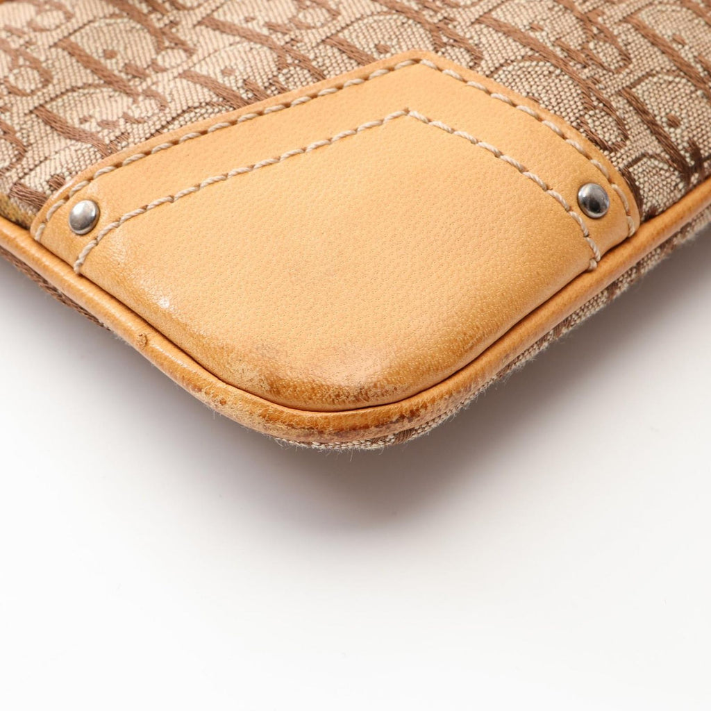 Dior Shoulder Bag Street Chic Trotter Beige Canvas Leather — view 7