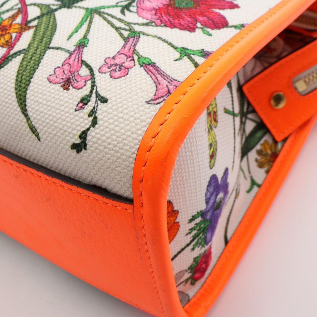 Gucci Handbag Flora Neon Color 2-Way Multi Canvas Leather — view 8