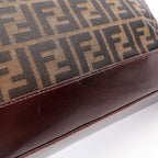Fendi Tote Zucca Brown Canvas Leather — view 9