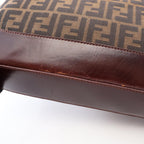 Fendi Tote Zucca Brown Canvas Leather — view 6