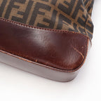 Fendi Tote Zucca Brown Canvas Leather — view 7