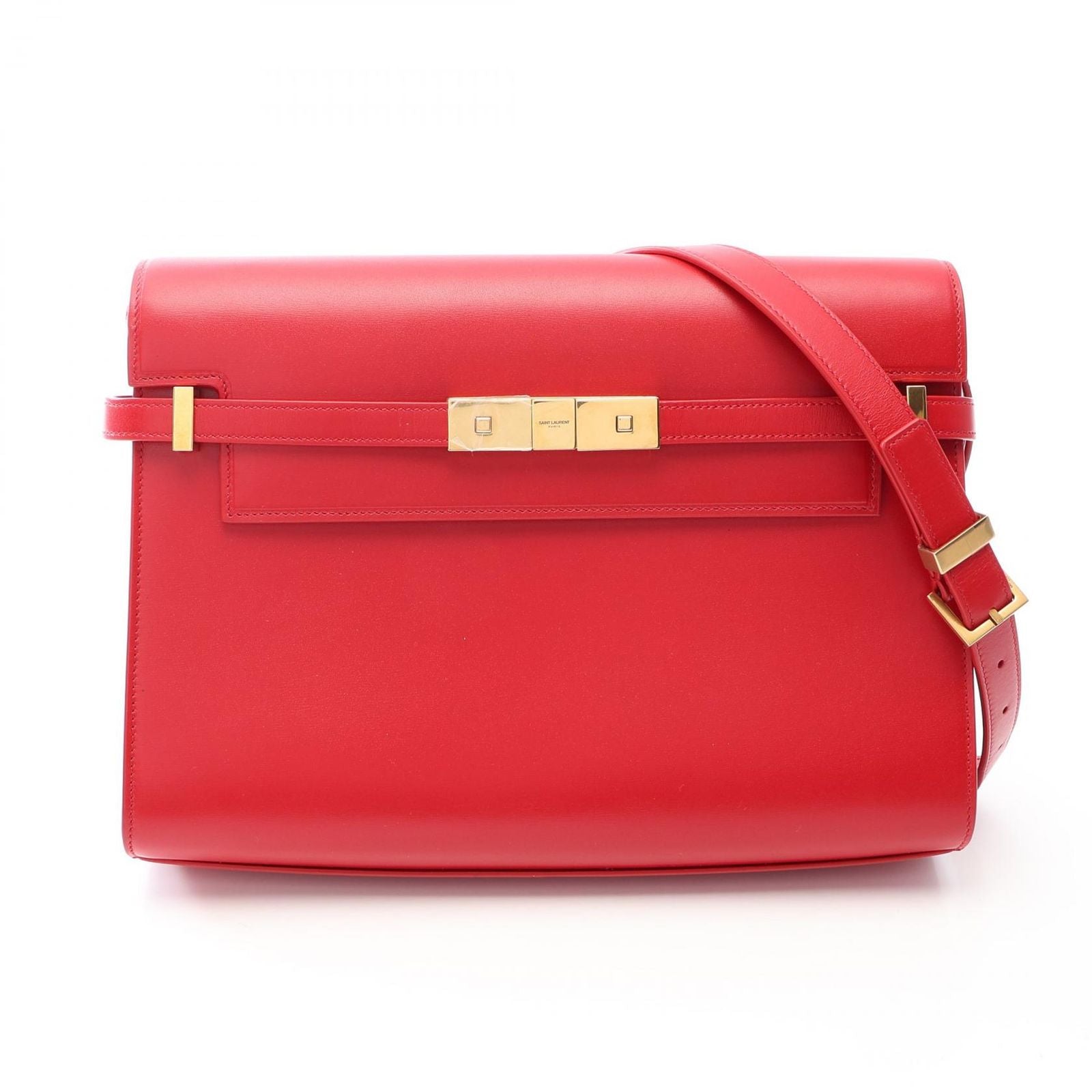 Saint Laurent Paris Shoulder Bag Manhattan Red Leather