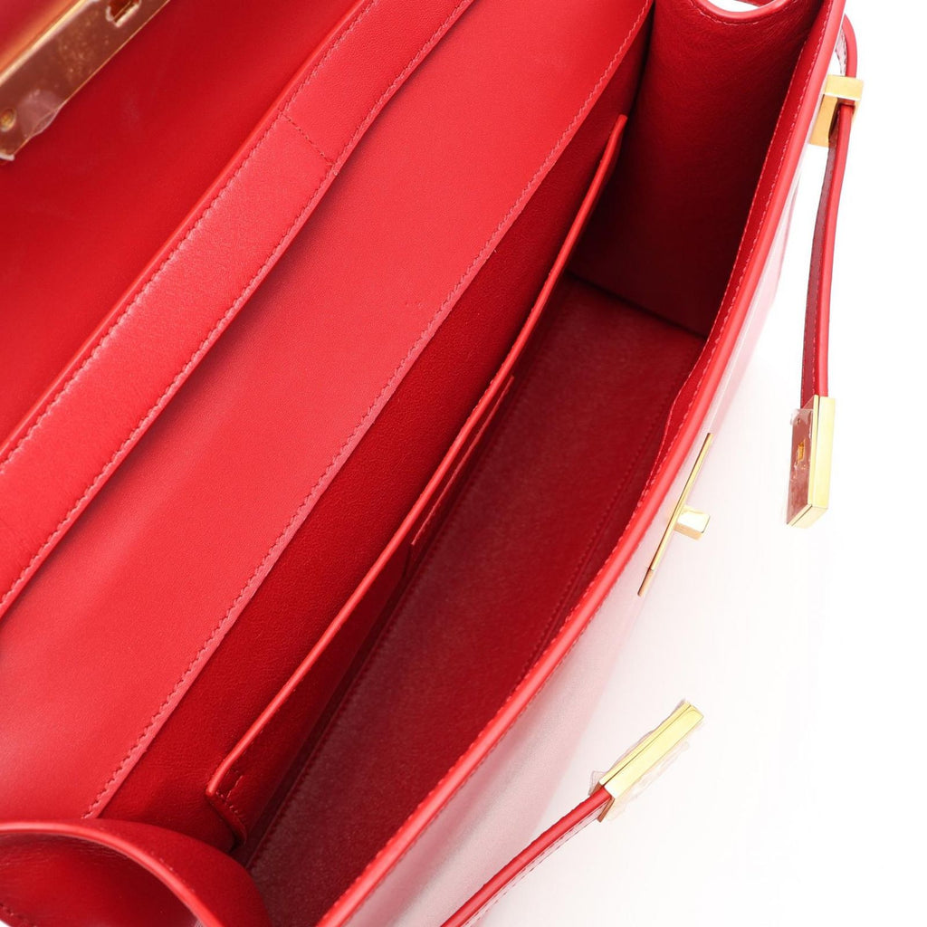 Saint Laurent Paris Shoulder Bag Manhattan Red Leather — view 3