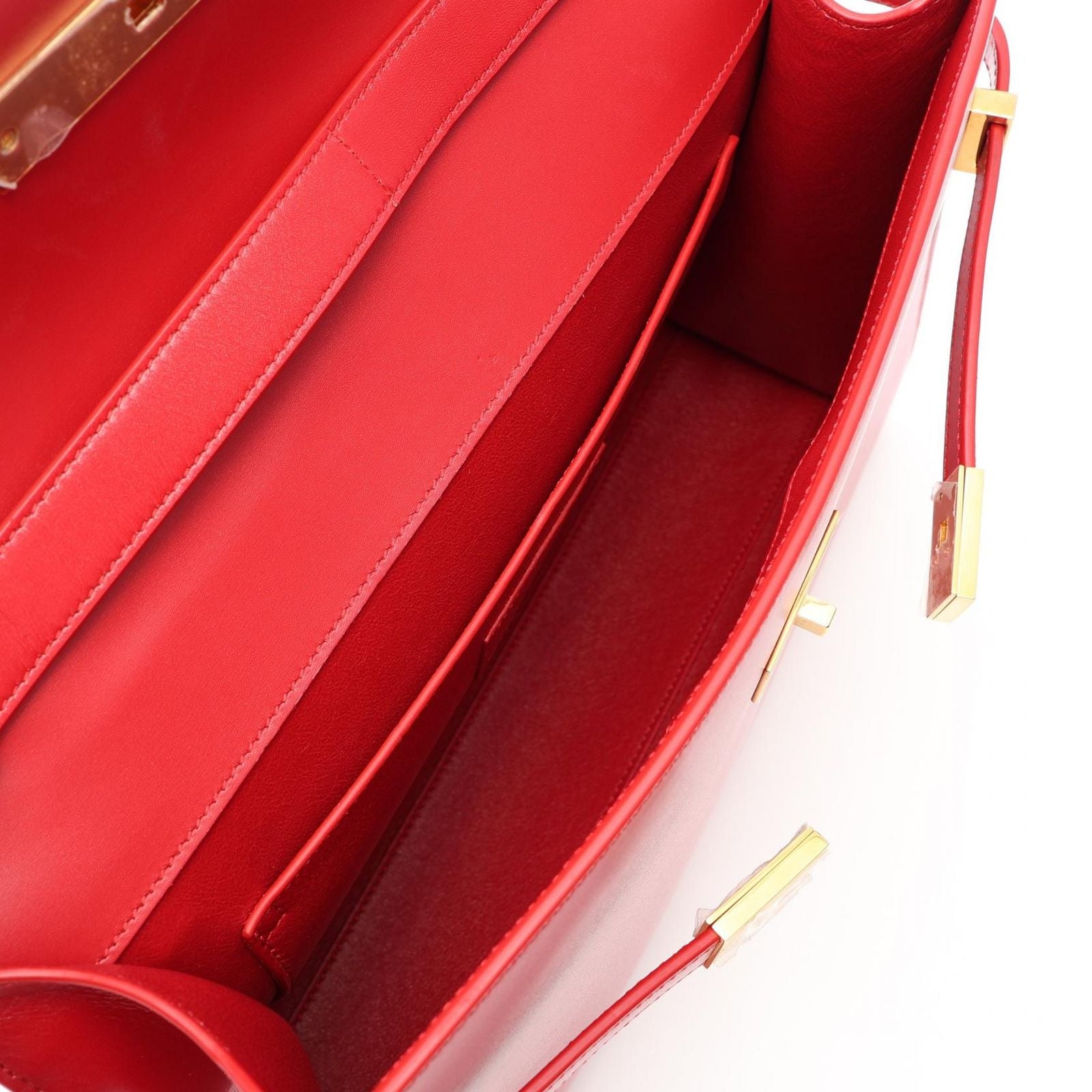 Saint Laurent Paris Shoulder Bag Manhattan Red Leather — view 3