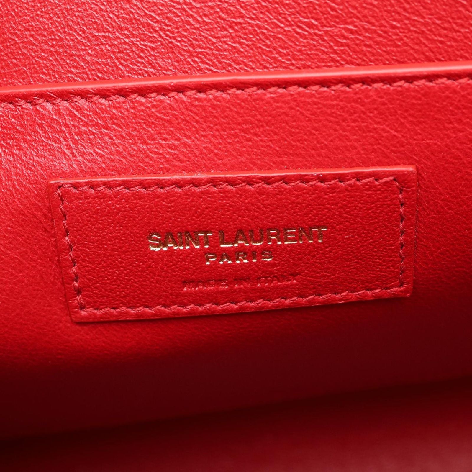 Saint Laurent Paris Shoulder Bag Manhattan Red Leather — view 4