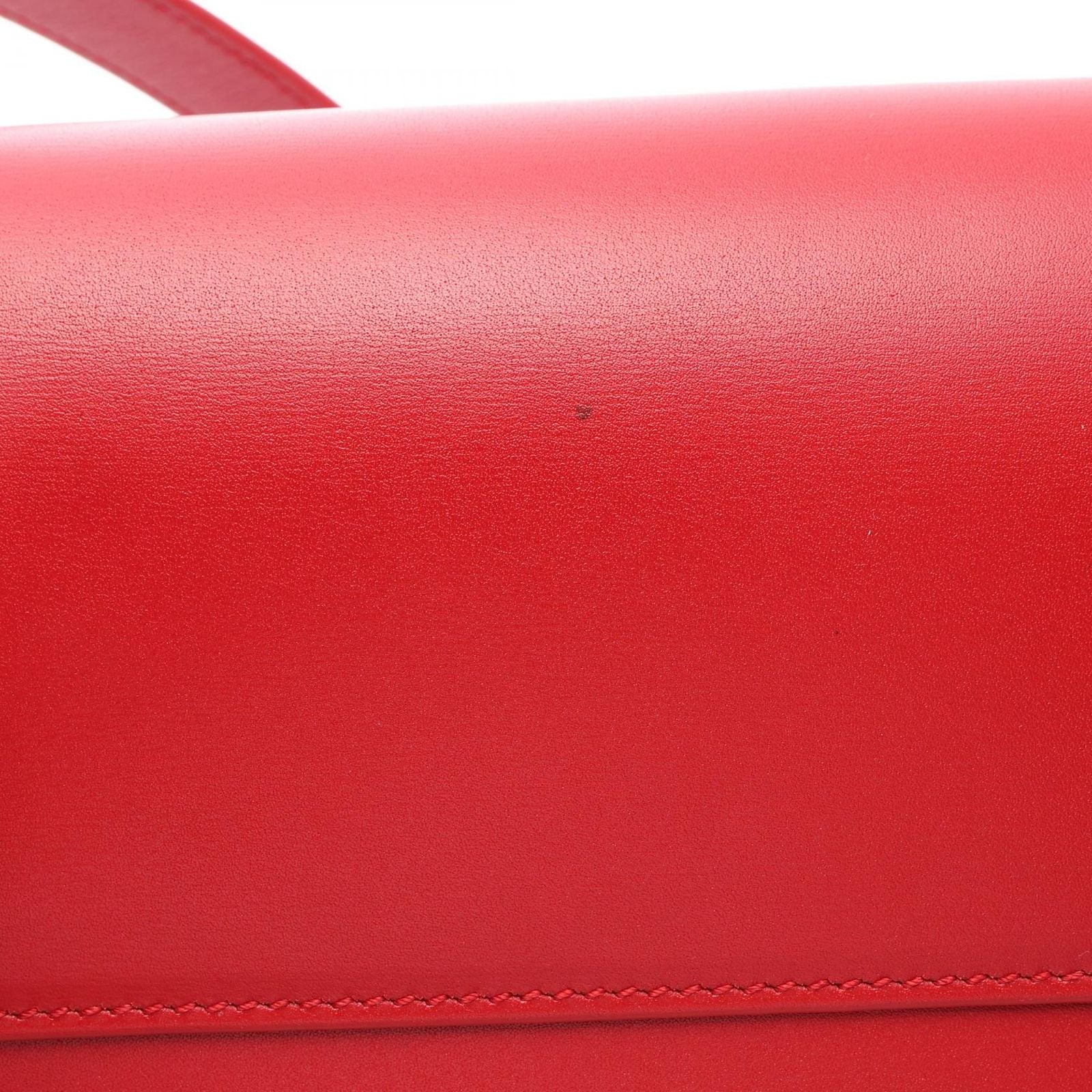 Saint Laurent Paris Shoulder Bag Manhattan Red Leather — view 8