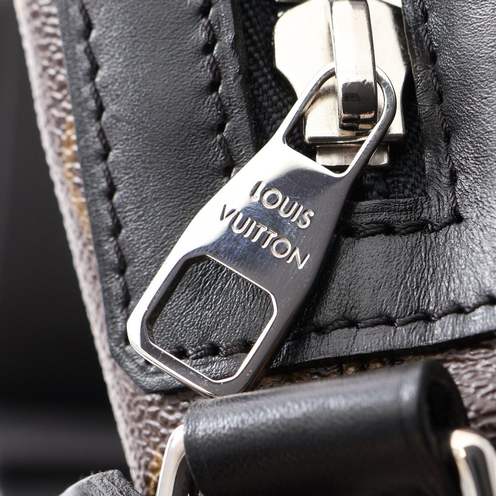 Louis Vuitton Shoulder Bag Torres PM Monogram Macassar Canvas Leather — view 9