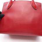Prada Handbag Monochrome 2-Way Red Saffiano Leather — view 7