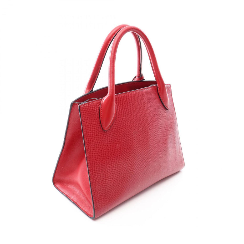 Prada Handbag Monochrome 2-Way Red Saffiano Leather — view 2