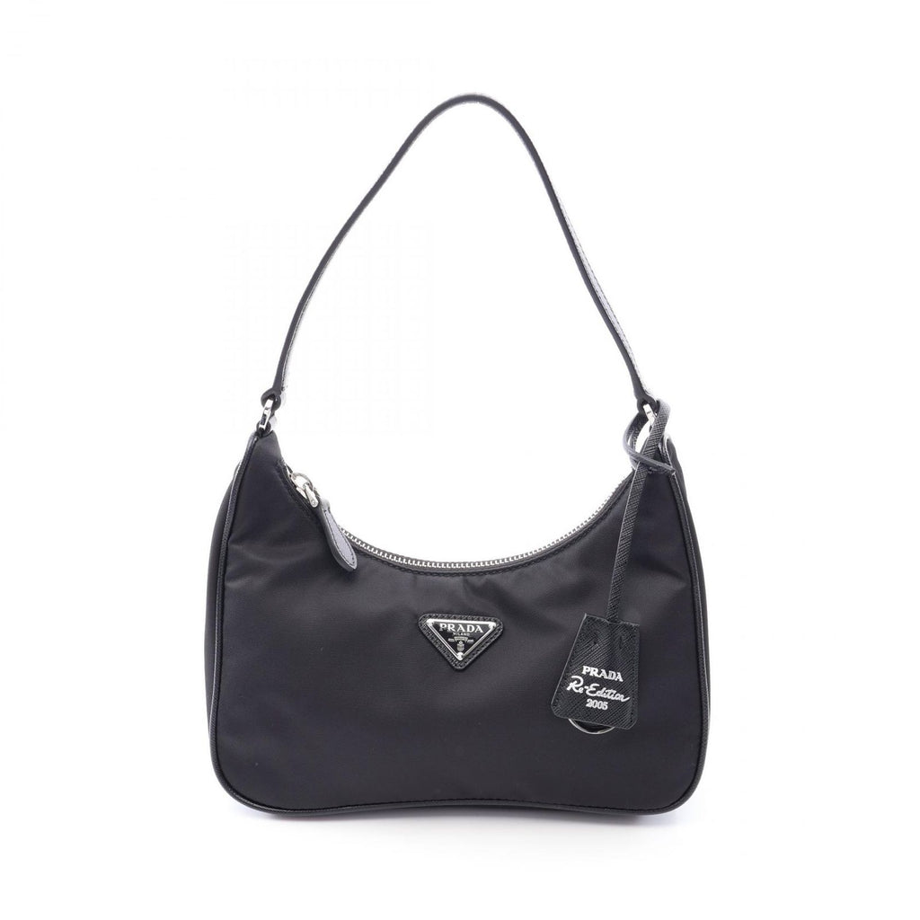 Prada Tessuto Saffiano Re Edition Re-Nylon Mini Bag Black Nylon Leather