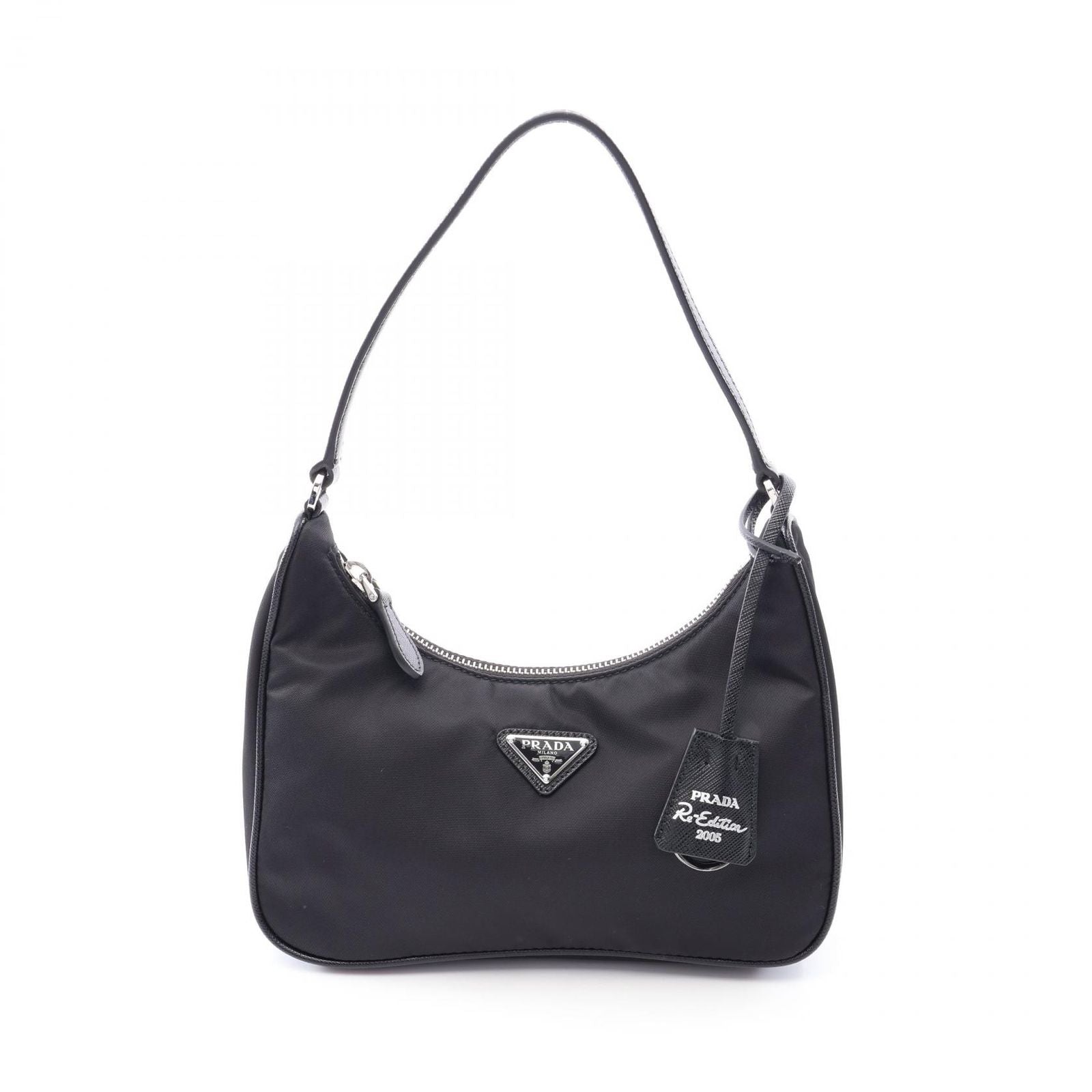 Prada Tessuto Saffiano Re Edition Re-Nylon Mini Bag Black Nylon Leather