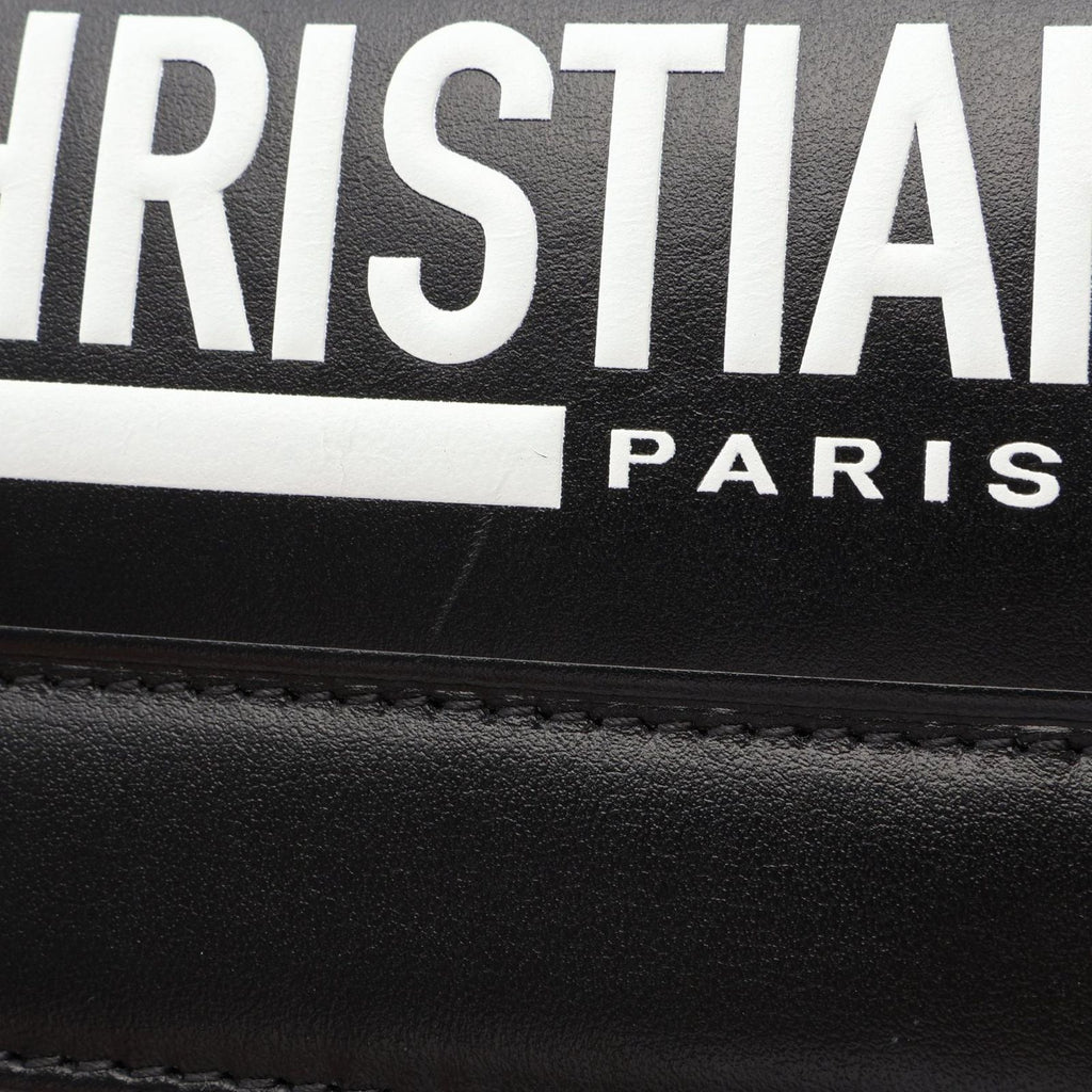Dior Shoulder Bag Camp White Black Leather Small — view 7