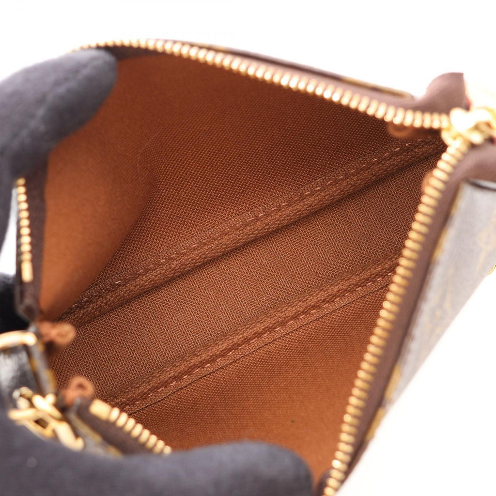 Louis Vuitton Handbag Mini Pochette Accessoire Monogram Canvas Leather — view 3