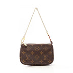 Louis Vuitton Handbag Mini Pochette Accessoire Monogram Canvas Leather
