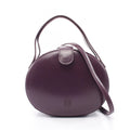 Loewe Handbag Anagram 2-Way Purple Leather Shoulder