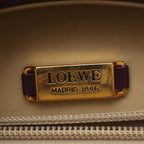 Loewe Handbag Anagram 2-Way Purple Leather Shoulder — view 4