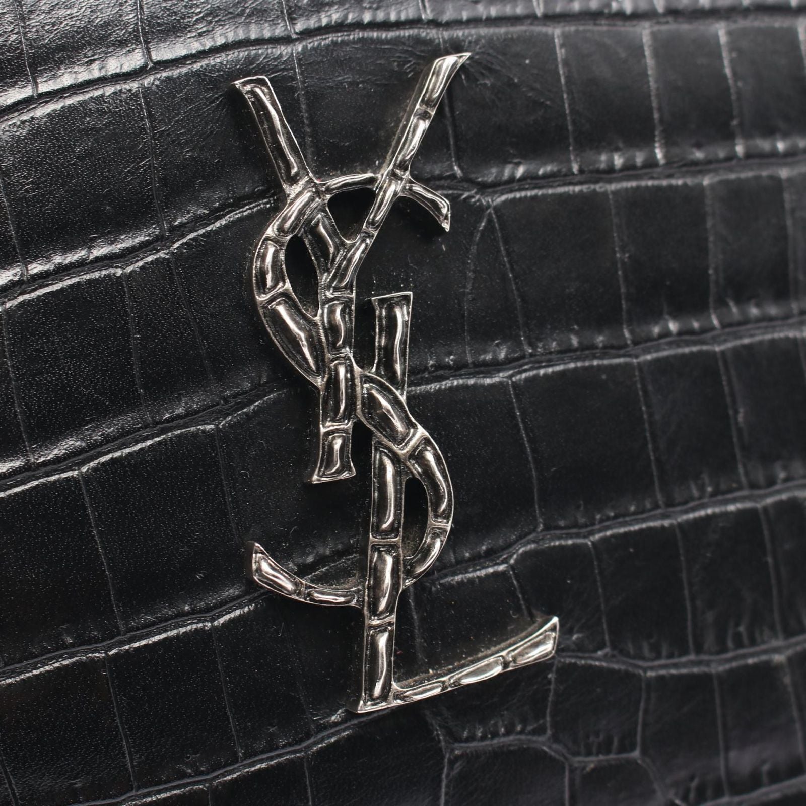 Saint Laurent Paris Shoulder Bag Lou Monogram Croco — view 8