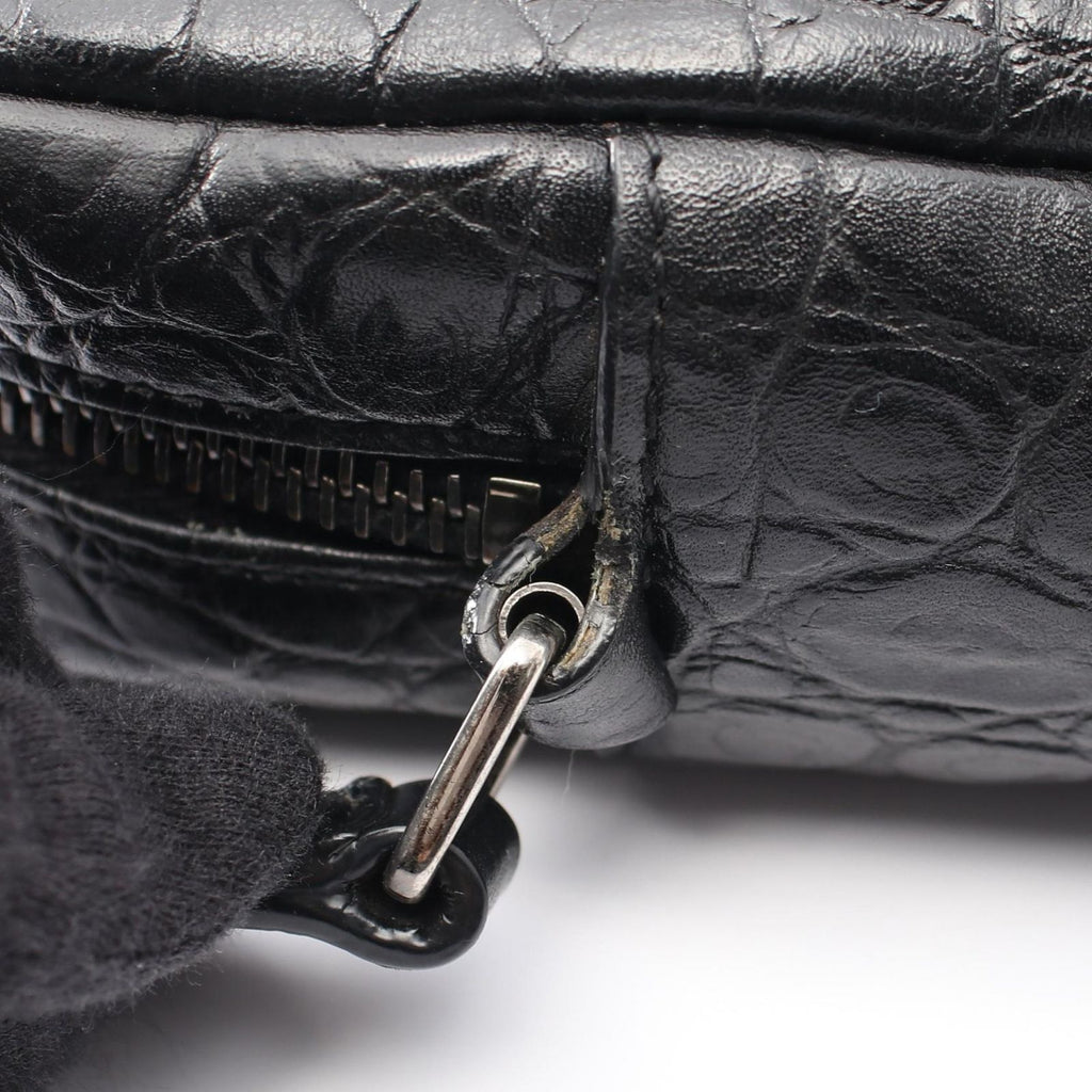 Saint Laurent Paris Shoulder Bag Lou Monogram Croco — view 6