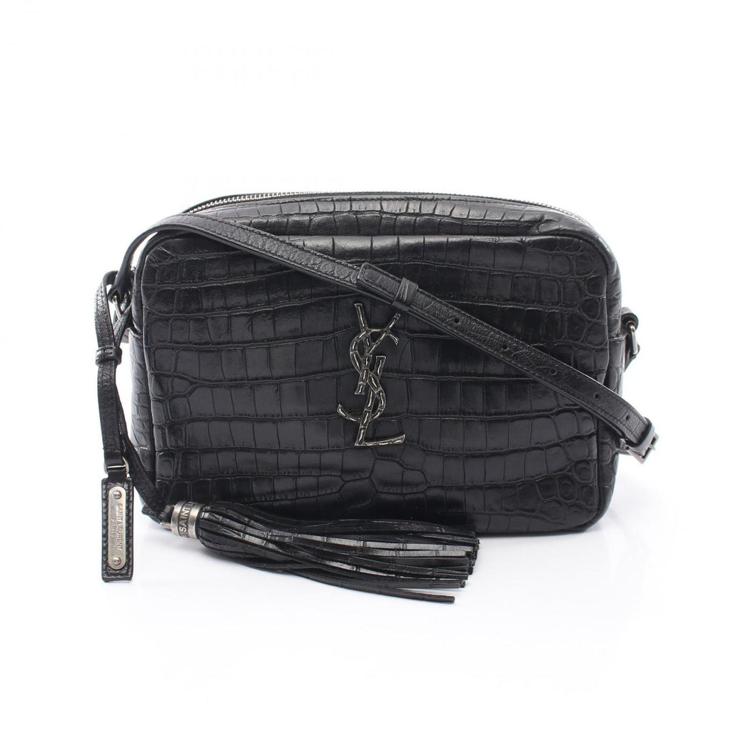 Saint Laurent Paris Shoulder Bag Lou Monogram Croco