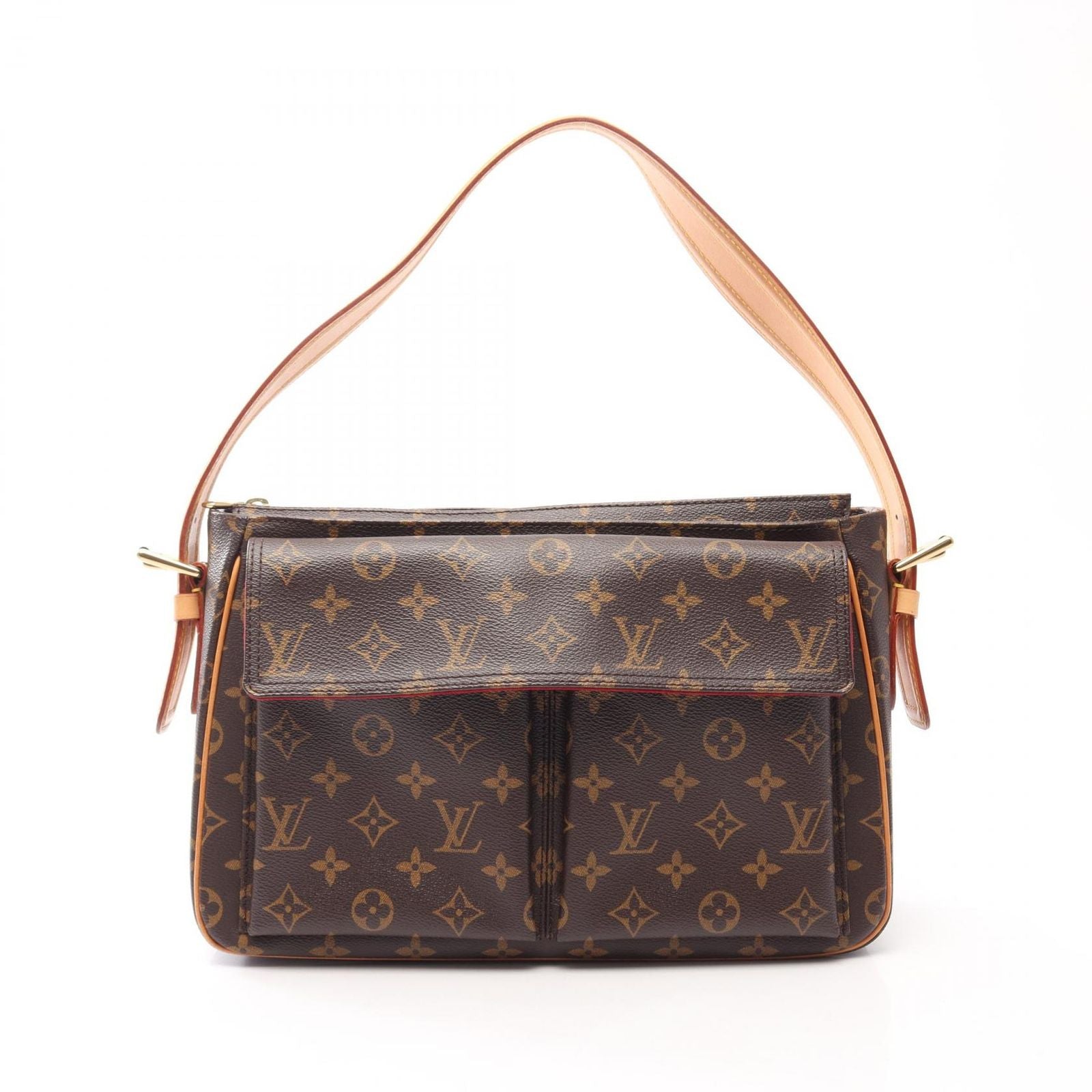 Louis Vuitton Shoulder Bag Viva City GM Monogram Canvas Leather