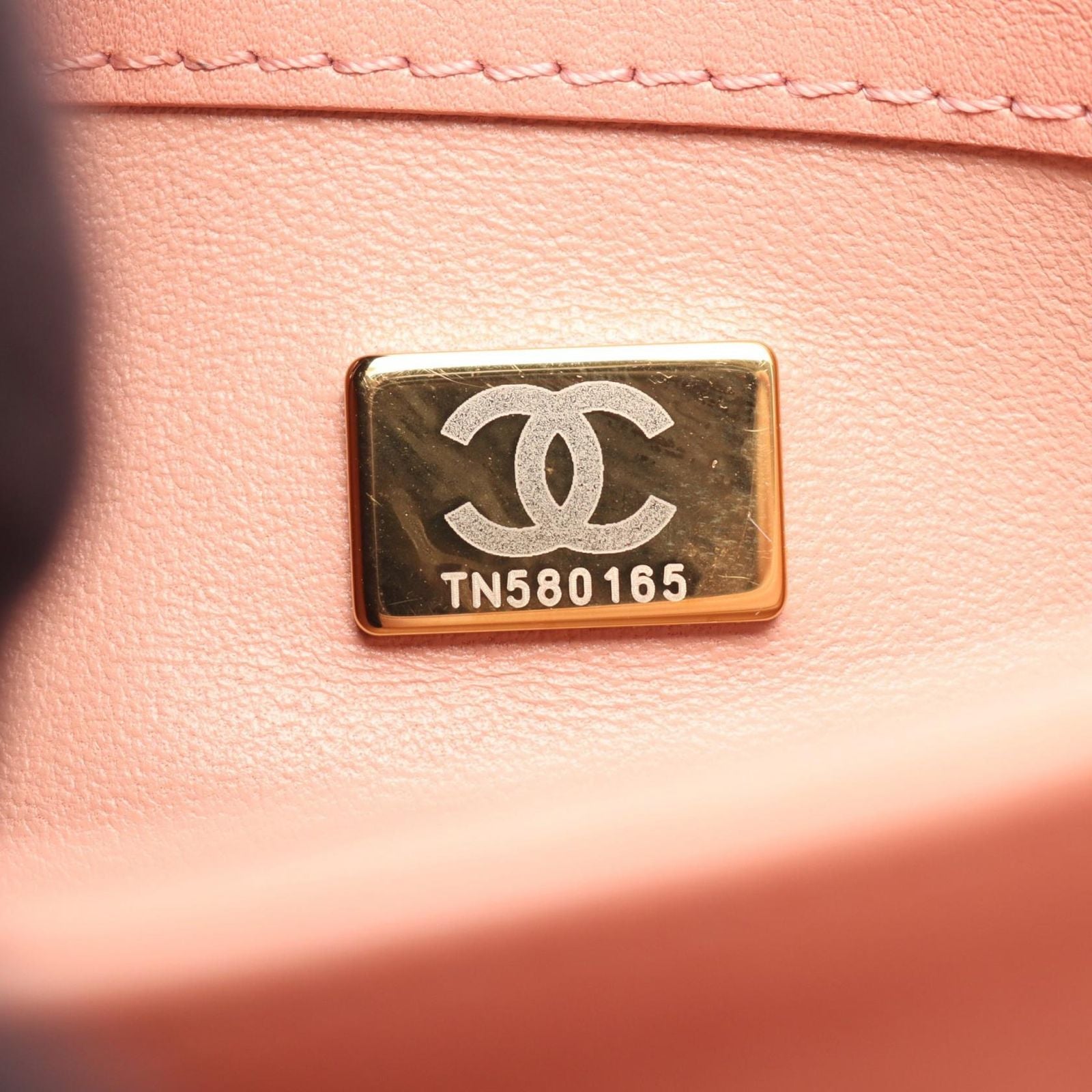 Chanel Shoulder Bag Quilted Top Handle 2-Way Smoky Pink Leather Flap — view 5