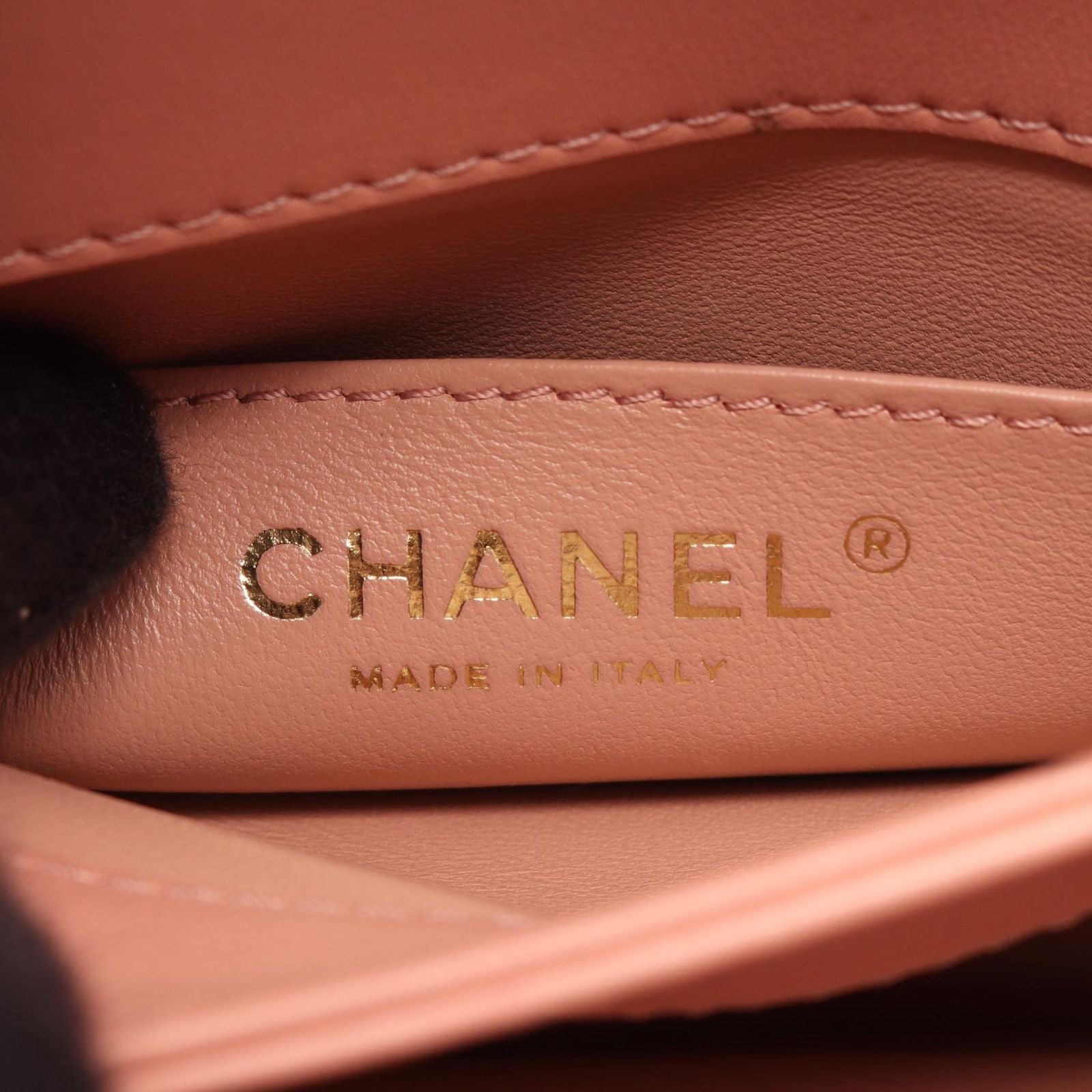 Chanel Shoulder Bag Quilted Top Handle 2-Way Smoky Pink Leather Flap — view 4