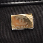 Chanel Shoulder Bag Large Flap Quilted Black Lambskin Chain — view 5