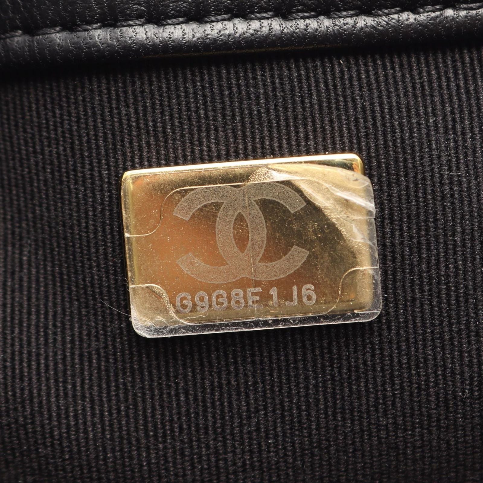 Chanel Shoulder Bag Large Flap Quilted Black Lambskin Chain — view 5