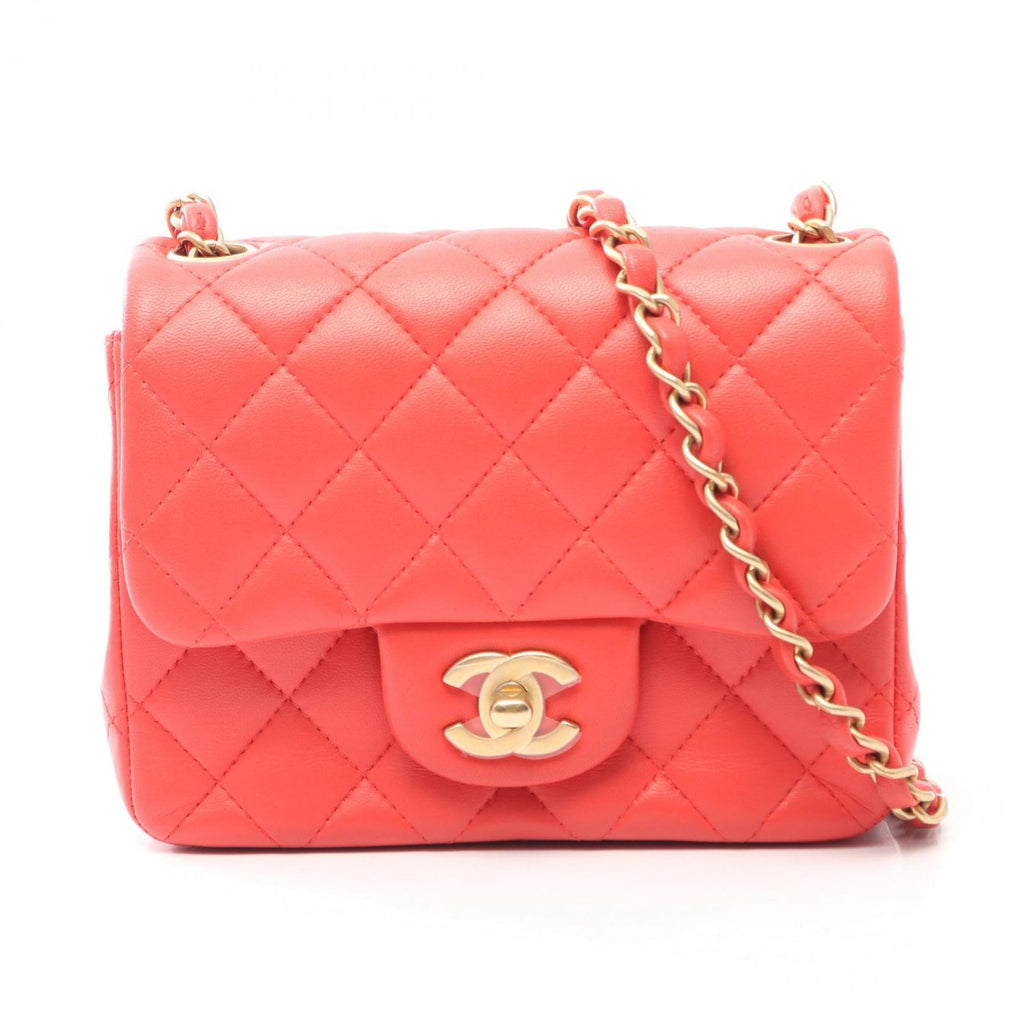 Chanel Shoulder Bag Mini Quilted Lambskin Chain