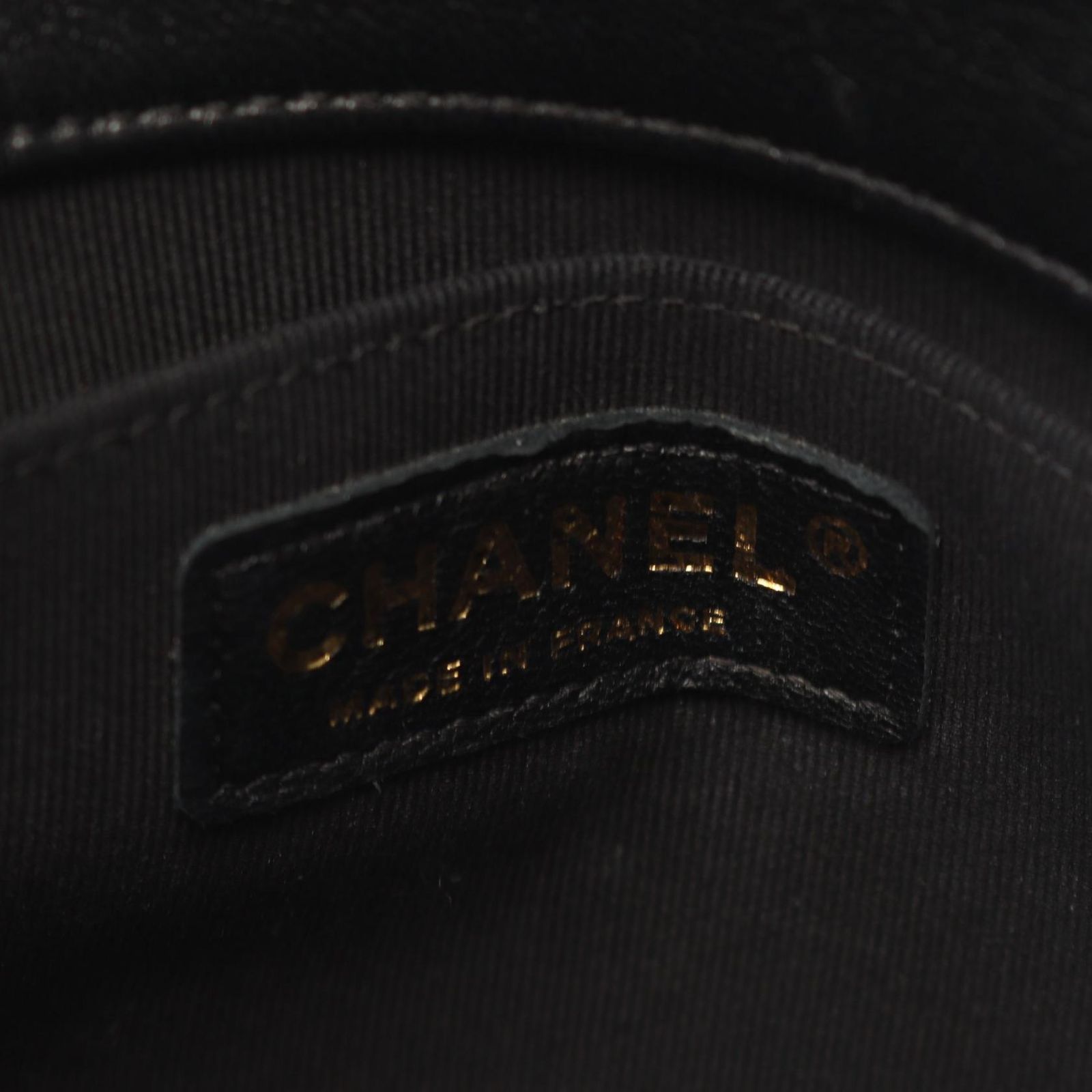 Chanel Shoulder Bag Quilted Small Flap Chain Black Lambskin — view 4