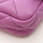 Chanel Shoulder Bag Quilted Purple Lambskin Small Flap Chain — view 6