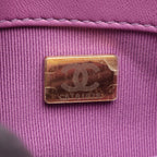 Chanel Shoulder Bag Quilted Purple Lambskin Small Flap Chain — view 5