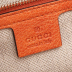 Gucci Tote Bamboo with Tassel Charm Orange Leather with — view 4
